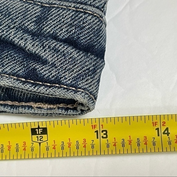 Zara Med Rise Bootcut Medium Wash 100% Cotton Jeans NWT - Picture 8 of 10